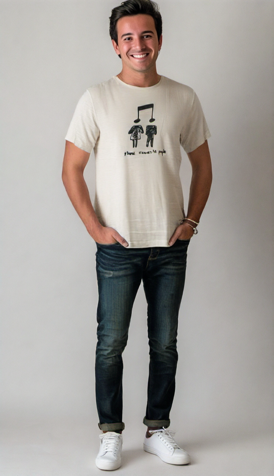 White Printed T-shirt